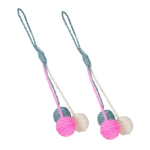 COLLBATH Hängende Katzenspielzeuge Aus Sisal 2 Stück Bälle Zur Geistigen Anregung Für Innenbereich Mit Kratzfestem Material COLLBATH Hängende Katzenspielzeuge Aus Sisal 2 Stück Bälle Zur Geistigen Anregung Für Innenbereich Mit Kratzfestem Material von COLLBATH