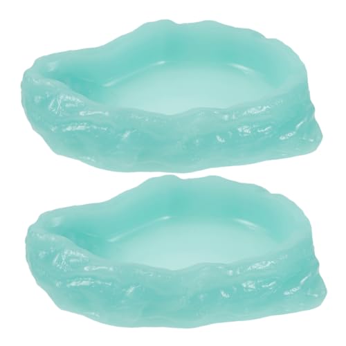 COLLBATH Reptilien-pflegeset 2er-Pack Wasser- Und Futternäpfe Nachtlicht-futterspender Für Einfachen Zugang Für Haustiere von COLLBATH