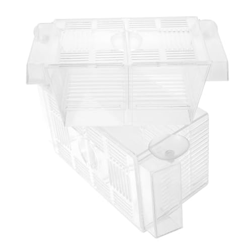 COLLBATH Aquarien-fischzuchtbox Mit Trennwand Brutkasten Für Garnelen Reptilienbox Transparente Fischtrennbox Wiederverwendbar Für Aquarium Und Fischtank von COLLBATH