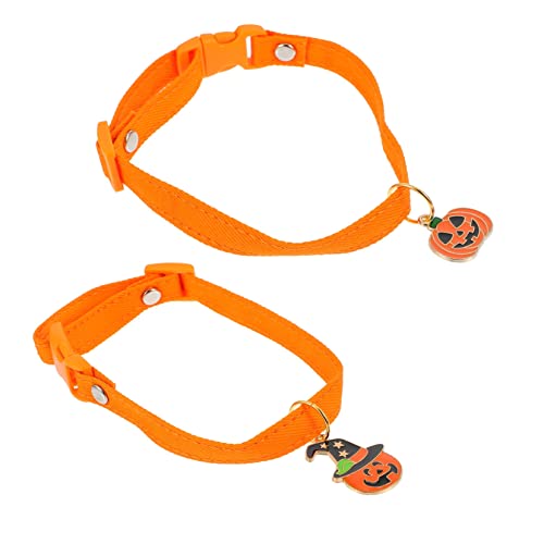 COLLBATH 2-teiliges Hundehalsband Für Halloween Verstellbar Für Passform Haustierglocke Kreatives Design Geeignet Für Welpenhalsband COLLBATH 2-teiliges Hundehalsband Für Halloween Verstellbar Für Passform Haustierglocke Kreatives Design Geeignet Für Welpenhalsband von COLLBATH