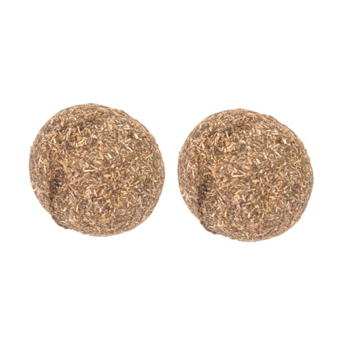 COLLBATH 2 Stücke Katze-Minze-Kugeln Katzenminze für Katzen Katzenspielzeug für Katzen Natürliches Katzenspielzeug mit Katzenminze katzenspielzeug für Kitten Katzenminze-Ball von COLLBATH
