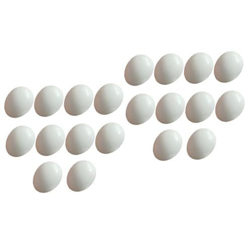 COLLBATH 2sets Künstliche Eier Für Papageien Gefälschte Vogel Eier Dekorative Vogel Käfig Zubehör 10 Stücke * 2 von COLLBATH