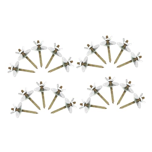 COLLBATH 20 Sätze Metall Vogelsitzstangenbefestigungen Vogelkäfig-befestigungsschrauben Für Sitzstangen DIY Zubehör Für Vogelkäfig-astbefestigung von COLLBATH