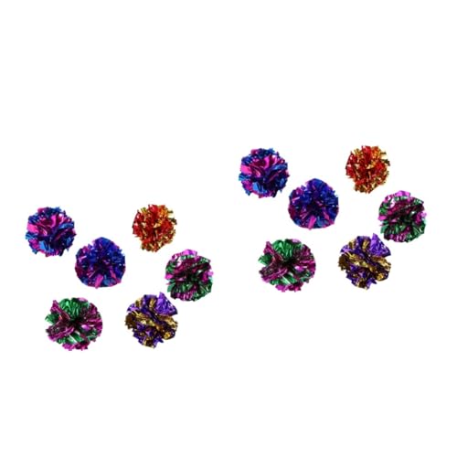 COLLBATH 24 STK Katzenspielzeug Für Haustiere Spielzeugball Bunter Rasselball Kätzchenspielzeug Crinkle-bälle Für Katzen Spielzeug Für Katzen Interaktives Katzenspielzeug COLLBATH 24 STK Katzenspielzeug Für Haustiere Spielzeugball Bunter Rasselball Kätzchenspielzeug Crinkle-bälle Für Katzen Spielzeug Für Katzen Interaktives Katzenspielzeug von COLLBATH
