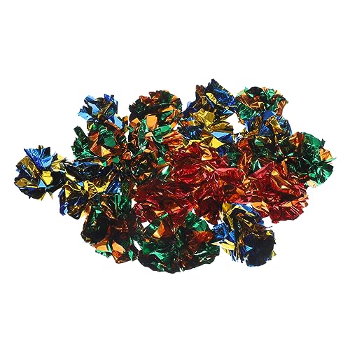 COLLBATH 25 Stück Knisterbälle Spielzeug Für Katzen Leuchtende Farben Katzenbälle Interaktives Katzenspielzeug Mit Sound Für Hauskatzen COLLBATH 25 Stück Knisterbälle Spielzeug Für Katzen Leuchtende Farben Katzenbälle Interaktives Katzenspielzeug Mit Sound Für Hauskatzen von COLLBATH