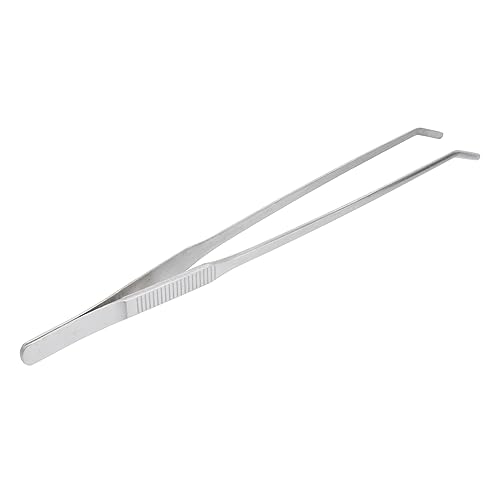 COLLBATH 27 cm Edelstahl-pinzette Gebogener Spitze Aquarium-pflanzenzange Wasserpflanzenpinzette Entfernen Vordergrundpflanzen von COLLBATH