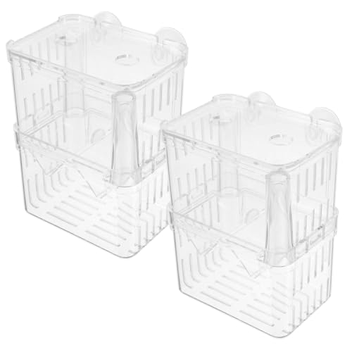 COLLBATH Aquarium Aufzuchtbecken Mit Saugnapf Fischzuchtbox Für Isolationszwecke Brutkasten Zur Trennung Kleinierter Fische von COLLBATH