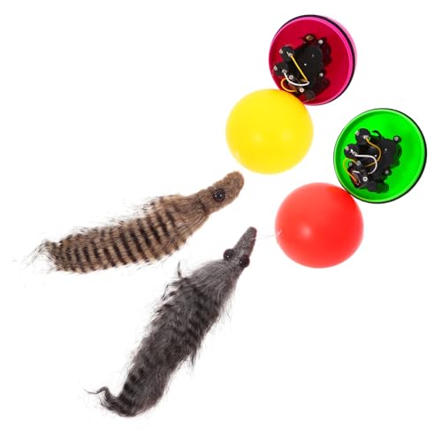 COLLBATH Leichtes Elektrisches Wieselspielzeug Aus Kunststoff 2 Stück Rollende Wassermaus Spielzeug Für Biber Katzen Hunde Lustige Spielzeit Zufällige Farbe COLLBATH Leichtes Elektrisches Wieselspielzeug Aus Kunststoff 2 Stück Rollende Wassermaus Spielzeug Für Biber Katzen Hunde Lustige Spielzeit Zufällige Farbe von COLLBATH