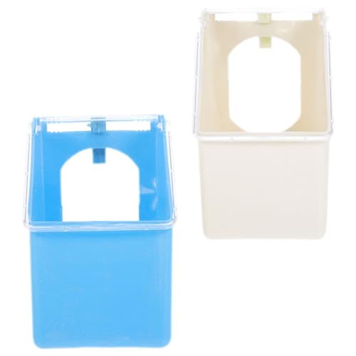 COLLBATH 2St Futterbox für Tauben Taubenfutterhäuschen hängend taubenkäfig versorgung Geflügelfutter spülbecken wasserspender Wassernäpfe für Vögel Anhänger für Lebensmittelbehälter Plastik von COLLBATH