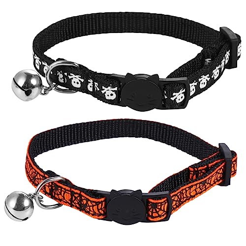 COLLBATH 2St Halloween-Katzenhalsband Halloween Halskette Choker Halloween Halloween-Katzenkleid einfache Hundehalsbänder Haustierdekoration Haustier-Halskette die Katze Haustierzubehör von COLLBATH