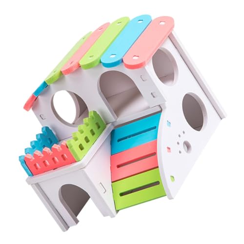 COLLBATH 2 Stücke Luxus Holz Hamster Pet Hideout Spielzeug Für Hamster Mäuse Tiere COLLBATH 2 Stücke Luxus Holz Hamster Pet Hideout Spielzeug Für Hamster Mäuse Tiere von COLLBATH