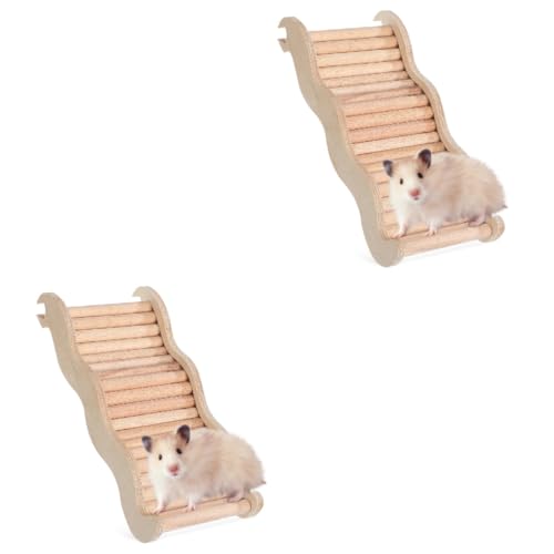 COLLBATH 2stücke Hamster Kletterleiter Für Kleintiere Wellenförmige Brücke Für Hamster Meerschweinchen Und Andere Haustiere Robust Und Vielseitig Einsetzbar von COLLBATH
