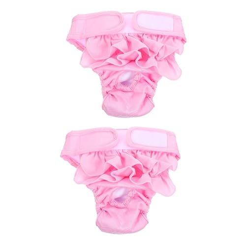 COLLBATH 2St Hündin physiologische Hose Hündchen Windeln weiblich Hundewindeln Stoffhund Hunde Unterhose Hunde windel Haustier Hund Zeitraum Höschen dekorative Welpenwindel Baumwolle Rosa COLLBATH 2St Hündin physiologische Hose Hündchen Windeln weiblich Hundewindeln Stoffhund Hunde Unterhose Hunde windel Haustier Hund Zeitraum Höschen dekorative Welpenwindel Baumwolle Rosa von COLLBATH