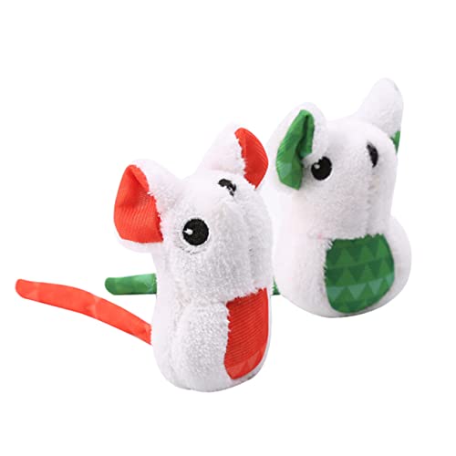 COLLBATH Katzenspielzeug 2er-Set Plüschmaus-Spielzeug für Katzen interaktives Plüsch-Fettmaus-Spielzeug für Kätzchen Orange/Grün COLLBATH Katzenspielzeug 2er-Set Plüschmaus-Spielzeug für Katzen interaktives Plüsch-Fettmaus-Spielzeug für Kätzchen Orange/Grün von COLLBATH