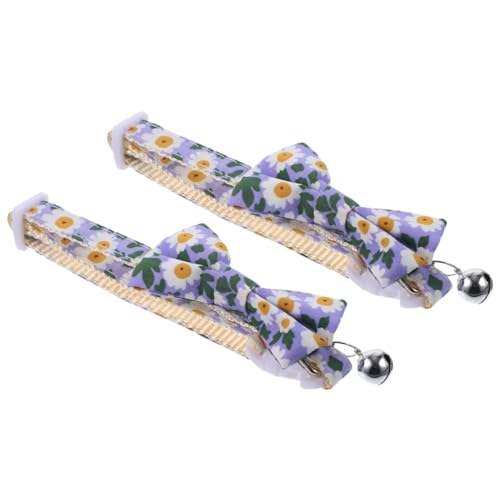 COLLBATH Süßes Katzenhalsband Mit Fliege Und Glöckchen Verstellbares Haustierhalsband Für Katzen Polyester-Baumwolle Nylon Einfach Anzulegen/mit Schnalle COLLBATH Süßes Katzenhalsband Mit Fliege Und Glöckchen Verstellbares Haustierhalsband Für Katzen Polyester-Baumwolle Nylon Einfach Anzulegen/mit Schnalle von COLLBATH