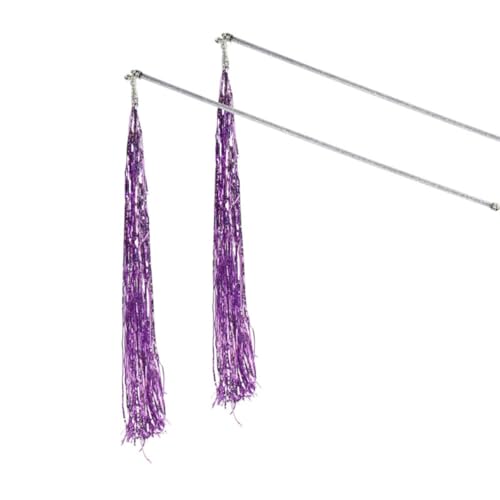 COLLBATH 2St Katzenspielzeug Quaste Zauberstab interaktive Katze Katzenrad Kätzchen Katzenfutter Kätzchenspielzeug kräuseln Interaktives für Katzen Katzen-Teaser Violett COLLBATH 2St Katzenspielzeug Quaste Zauberstab interaktive Katze Katzenrad Kätzchen Katzenfutter Kätzchenspielzeug kräuseln Interaktives für Katzen Katzen-Teaser Violett von COLLBATH