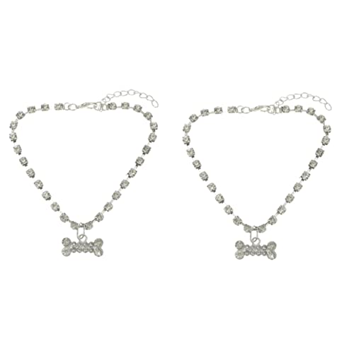 COLLBATH 2 Stücke Einstellbare Haustier Halskette Für Katze Hund Strass Kragen Kette Modische Haustier Schmuck Form COLLBATH 2 Stücke Einstellbare Haustier Halskette Für Katze Hund Strass Kragen Kette Modische Haustier Schmuck Form von COLLBATH
