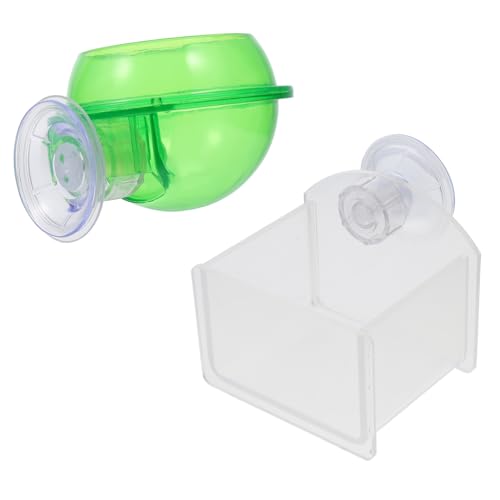 COLLBATH 2 Stücke Reptil Fütterung Box Schlange Wasser Schüssel Tragbare Haustier Wasser Dispenser Für Gecko Schildkröte von COLLBATH