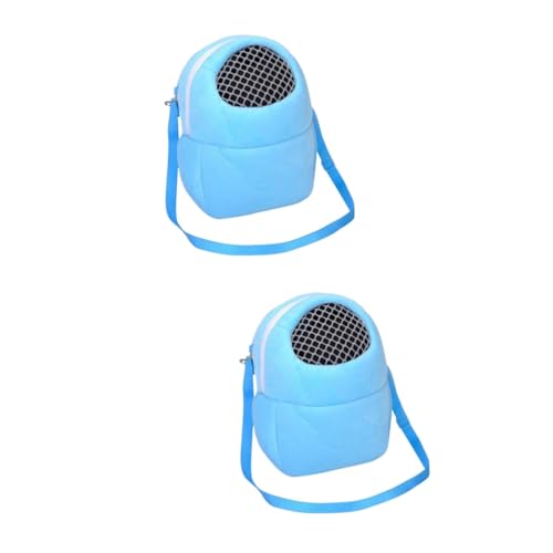 COLLBATH 2 Stücke Reise-freundliche Haustier Tasche Meerschweinchen Zubehör Hamster Eichhörnchen Träger Mesh Belüftung von COLLBATH
