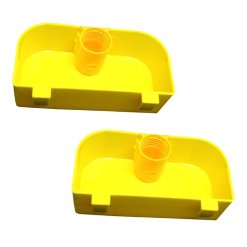 COLLBATH 2St Wasserführer Vogelfutterspender Zubehör für Vogelkäfige Haustier im Freien Flaschen wasserbecken wasserwanne Wasserflasche für Papageien Wasserspender für Vögel Plastik Yellow COLLBATH 2St Wasserführer Vogelfutterspender Zubehör für Vogelkäfige Haustier im Freien Flaschen wasserbecken wasserwanne Wasserflasche für Papageien Wasserspender für Vögel Plastik Yellow von COLLBATH