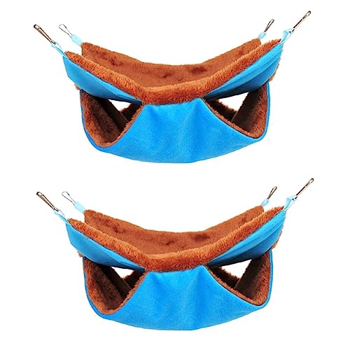 COLLBATH 2St Zuckergleiternest Haustier hängendes Bett Spielzeughängematte für Kuscheltiere Betthamster Plüschiges Haustierbett Beliebtes Haustierzubehör Hängematte für Haustiere Blue COLLBATH 2St Zuckergleiternest Haustier hängendes Bett Spielzeughängematte für Kuscheltiere Betthamster Plüschiges Haustierbett Beliebtes Haustierzubehör Hängematte für Haustiere Blue von COLLBATH