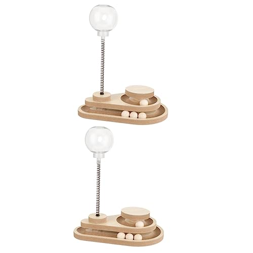 COLLBATH 2St undichtes Ballspielzeug lustige neckende Spielzeuge Katzenpuzzlespielzeug für Hauskatzen interaktives katzenspielzeug Interactive cat Toy Frühlingsspielzeug für Katzen hölzern COLLBATH 2St undichtes Ballspielzeug lustige neckende Spielzeuge Katzenpuzzlespielzeug für Hauskatzen interaktives katzenspielzeug Interactive cat Toy Frühlingsspielzeug für Katzen hölzern von COLLBATH