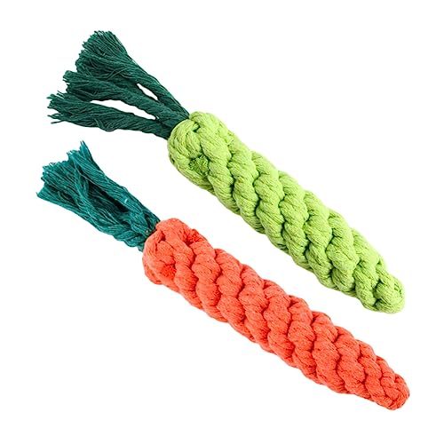 COLLBATH 2stücke Karottenform Hundespielzeug Interaktives Kauspielzeug Für Welpen Aus Baumwolle Für Kleines Hunde-Training Und Zahnpflege COLLBATH 2stücke Karottenform Hundespielzeug Interaktives Kauspielzeug Für Welpen Aus Baumwolle Für Kleines Hunde-Training Und Zahnpflege von COLLBATH