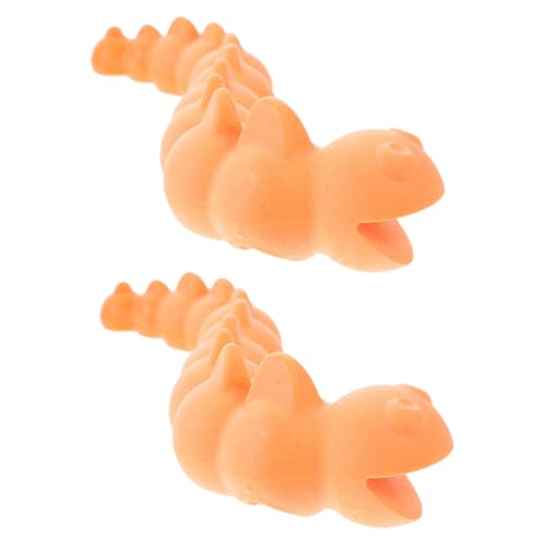 COLLBATH 2Stücke Interaktives Kauspielzeug Form Raupe Für Kleine Knuddelige Haustier Spielzeuge Zur Zahnpflege Für Kauen Orangefarben Langlebig Für Welpen COLLBATH 2Stücke Interaktives Kauspielzeug Form Raupe Für Kleine Knuddelige Haustier Spielzeuge Zur Zahnpflege Für Kauen Orangefarben Langlebig Für Welpen von COLLBATH
