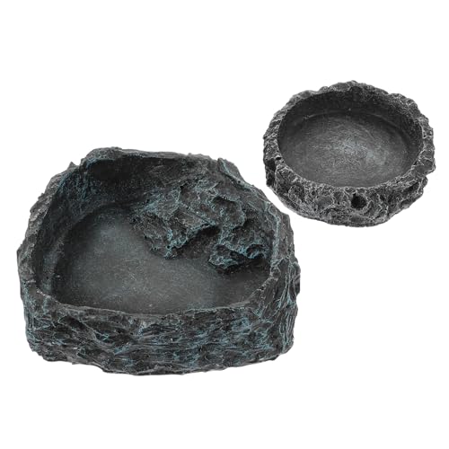 COLLBATH 2Stücke Teiliges Reptilienfutter Und Wassernapf Langlebige Harzschalen Für Reptilien Für Fütterung Und Wasserversorgung Und Hochtemperaturbeständig COLLBATH 2Stücke Teiliges Reptilienfutter Und Wassernapf Langlebige Harzschalen Für Reptilien Für Fütterung Und Wasserversorgung Und Hochtemperaturbeständig von COLLBATH