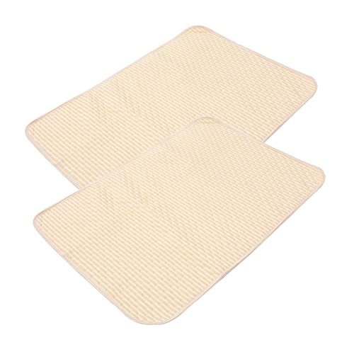 COLLBATH Pet Pee Pads Waschbar 2 Stück Hundetoilette Urinabsorbierende Matte Wiederverwendbare Katzentrainingsunterlage Nicht Auslaufsicher 50x70cm von COLLBATH