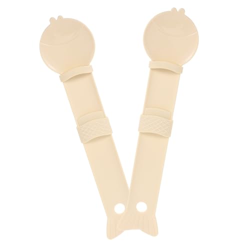 COLLBATH 2st Futterlöffel Für Katzen Katzenfutter Futterspender Für Katzen Messlöffel Aus Keramik Halter Behandeln Katze Behandelt Löffel Tiernahrung Kann Löffel Katzendosenöffner Beige Abs von COLLBATH