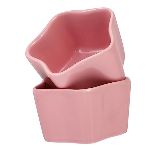 COLLBATH 2 STÜCKE Keramik Haustier Futternapf Anti-Rutsch für Hamster Kaninchen Tiere Robust Haustier Geschirr von COLLBATH