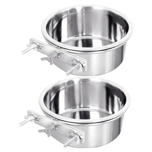 COLLBATH 2st Hundefutternapf Haustiernapf Haustierwasser Praktischer Kätzchennapf Hängende Haustierschüssel Vogel Hängende Schale Verschleißfester Katzennapf Heimtierbedarf Rostfreier Stahl COLLBATH 2st Hundefutternapf Haustiernapf Haustierwasser Praktischer Kätzchennapf Hängende Haustierschüssel Vogel Hängende Schale Verschleißfester Katzennapf Heimtierbedarf Rostfreier Stahl von COLLBATH