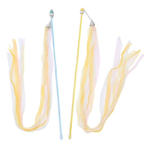 COLLBATH 2stücke Interaktive Katzenangel Mit Ribbons Und Glocken Teaser Spielzeug Für Katzen Fördert Die Aktivität Jagdverhalten Geeignet Für Kätzchen Und Katzen COLLBATH 2stücke Interaktive Katzenangel Mit Ribbons Und Glocken Teaser Spielzeug Für Katzen Fördert Die Aktivität Jagdverhalten Geeignet Für Kätzchen Und Katzen von COLLBATH