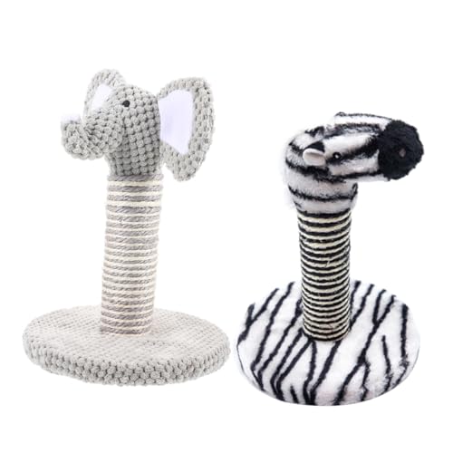 COLLBATH 2 Stücke Elefanten Design Katze Kratzbaum Sisal Seil Pet Climber Spielzeug für Indoor Katzen COLLBATH 2 Stücke Elefanten Design Katze Kratzbaum Sisal Seil Pet Climber Spielzeug für Indoor Katzen von COLLBATH