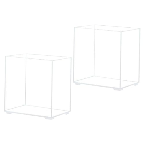 COLLBATH Acryl-Aquarium 2 Stück für den Schreibtisch Aquarium stapelbar Goldfischglas für das Home-Office Aquarium-Zubehör von COLLBATH