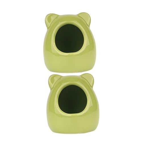 COLLBATH 2stücke Keramik Hamsternest Für Kleine Hamster Bequemes Nest Aus Keramikmaterial Kühles Haus Für Hamster Leicht Zu Reinigen Und Vielseitig Einsetzbar von COLLBATH