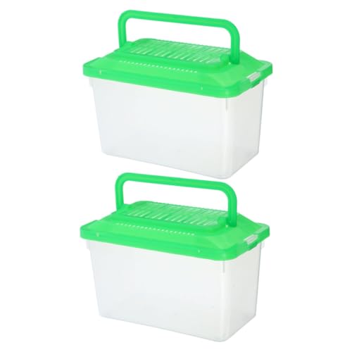 COLLBATH Terrarium Für Reptilien Reptilien-tierzuchtbox Kunststoff-Aquarium Transparenter Behälter Mit Deckel Leicht Zu Transportieren Geeignet Für Kleine Haustiere Fische Und Schildkröten von COLLBATH