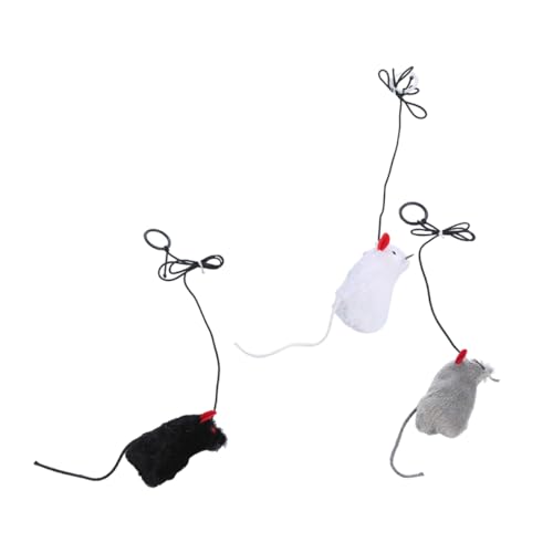 COLLBATH 3stücke Teiliges Interaktives Katzenspielzeug Mit Geräuschfunktion Plüschmaus Mit Zugring Für Katzen Fördert Bewegung Und Neugier Beschäftigung Für Kätzchen Und Haustiere COLLBATH 3stücke Teiliges Interaktives Katzenspielzeug Mit Geräuschfunktion Plüschmaus Mit Zugring Für Katzen Fördert Bewegung Und Neugier Beschäftigung Für Kätzchen Und Haustiere von COLLBATH
