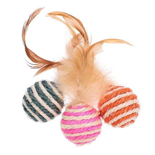 COLLBATH Katzenspielzeug 3 Stück Plüschball Haustierspielzeug Katzenminzenbälle für Kätzchen Katzen zum Spielen im Innenbereich und quietschend pädagogisches Katzenspielzeug zufällige Farbe COLLBATH Katzenspielzeug 3 Stück Plüschball Haustierspielzeug Katzenminzenbälle für Kätzchen Katzen zum Spielen im Innenbereich und quietschend pädagogisches Katzenspielzeug zufällige Farbe von COLLBATH