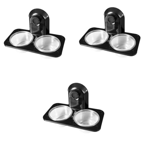 COLLBATH 3 Stück Reptilien-wassernäpfe Futterspender Für Haustiere Multifunktionale Glasschüssel Für Futter Und Wasser Für Eidechsen Schildkröten Und Grillen Glatt Und Leicht Zu Reinigen von COLLBATH