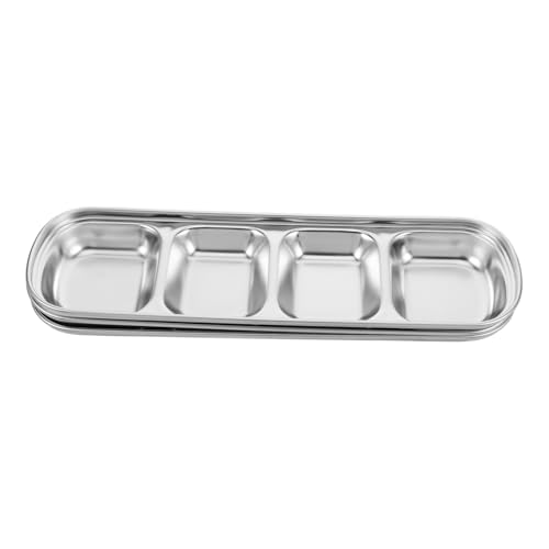 COLLBATH 3 Stück Geteilte Fächer Snackschale für Sojasauce Snacks und Futter Platzsparendes Design für Kleine Tiere und Begrenzte Räume COLLBATH 3 Stück Geteilte Fächer Snackschale für Sojasauce Snacks und Futter Platzsparendes Design für Kleine Tiere und Begrenzte Räume von COLLBATH