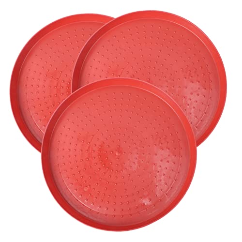 COLLBATH 3 Stück Hähnchen-starterplatte Runden Füttern Geflügel Futterspender Futterbehälter Für Hühner Fütterung Tablett Küken Pads Essen Grübler Im Freien Hühnerplatte Plastik Rot COLLBATH 3 Stück Hähnchen-starterplatte Runden Füttern Geflügel Futterspender Futterbehälter Für Hühner Fütterung Tablett Küken Pads Essen Grübler Im Freien Hühnerplatte Plastik Rot von COLLBATH