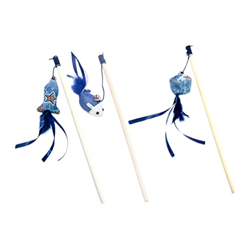 COLLBATH 3stücke Teiliges Interaktives Katzenspielzeug Mit Holzgriff Und Japanischem Puppenanhänger Katzenangel Mit Fisch Und Beschäftigung Für Katzen COLLBATH 3stücke Teiliges Interaktives Katzenspielzeug Mit Holzgriff Und Japanischem Puppenanhänger Katzenangel Mit Fisch Und Beschäftigung Für Katzen von COLLBATH