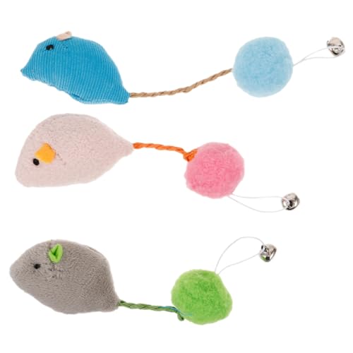 COLLBATH Interaktives Katzenspielzeug Mit Plüschmaus Kauspielzeug Für Hauskatzen Übungsspielmäuse Für Kätzchen Und Katzen COLLBATH Interaktives Katzenspielzeug Mit Plüschmaus Kauspielzeug Für Hauskatzen Übungsspielmäuse Für Kätzchen Und Katzen von COLLBATH