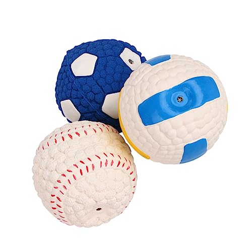 COLLBATH 3 Stück Kinderspielzeug Aus Latex Hundezahnbürstenspielzeug Große Tennisbälle Für Hunde Zur Bereicherung Für Hunde Haustier Hundenapf Hündchen Colorful Emulsion COLLBATH 3 Stück Kinderspielzeug Aus Latex Hundezahnbürstenspielzeug Große Tennisbälle Für Hunde Zur Bereicherung Für Hunde Haustier Hundenapf Hündchen Colorful Emulsion von COLLBATH