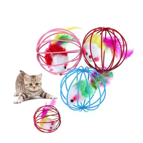 COLLBATH Interaktives Katzenspielzeug 3er-Pack Mit Echter Geistige Übung Kratzen Stärkung Der Katzenfreundschaft Zufällige Farbe COLLBATH Interaktives Katzenspielzeug 3er-Pack Mit Echter Geistige Übung Kratzen Stärkung Der Katzenfreundschaft Zufällige Farbe von COLLBATH