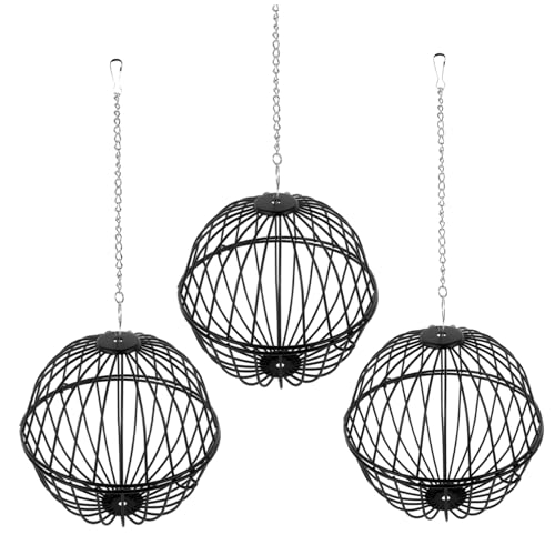 COLLBATH 3 Stück Teiliges Futterball Rack für Meerschweinchen und Hamster Hängender Futterspender für Kleine Tiere Geeignet für Käfige Praktischer Aufhängung für und Spaß von COLLBATH
