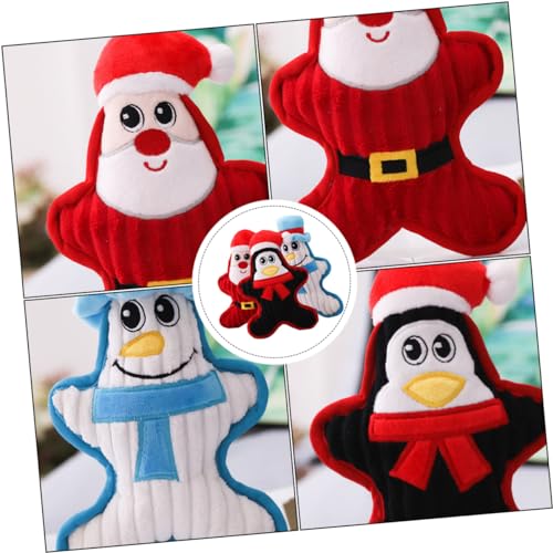 COLLBATH 3 Stück Teiliges Weihnachtskauspielzeug für Sicheres und Zahnreinigendes Plüschspielzeug mit Quietscher für Katzen Spaß im Winter COLLBATH 3 Stück Teiliges Weihnachtskauspielzeug für Sicheres und Zahnreinigendes Plüschspielzeug mit Quietscher für Katzen Spaß im Winter von COLLBATH