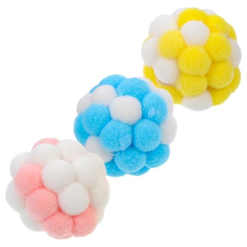 COLLBATH Katzenspielzeug Selbstbeschäftigung Mit Ball 3 Stück Üsch Katzenball Spielzeug Mit Glocke Katzen Selbstablenkung Kauspielzeug Für Katzen Geräuschspielzeug Für Aktives Spielen Und Kauvergnügen COLLBATH Katzenspielzeug Selbstbeschäftigung Mit Ball 3 Stück Üsch Katzenball Spielzeug Mit Glocke Katzen Selbstablenkung Kauspielzeug Für Katzen Geräuschspielzeug Für Aktives Spielen Und Kauvergnügen von COLLBATH